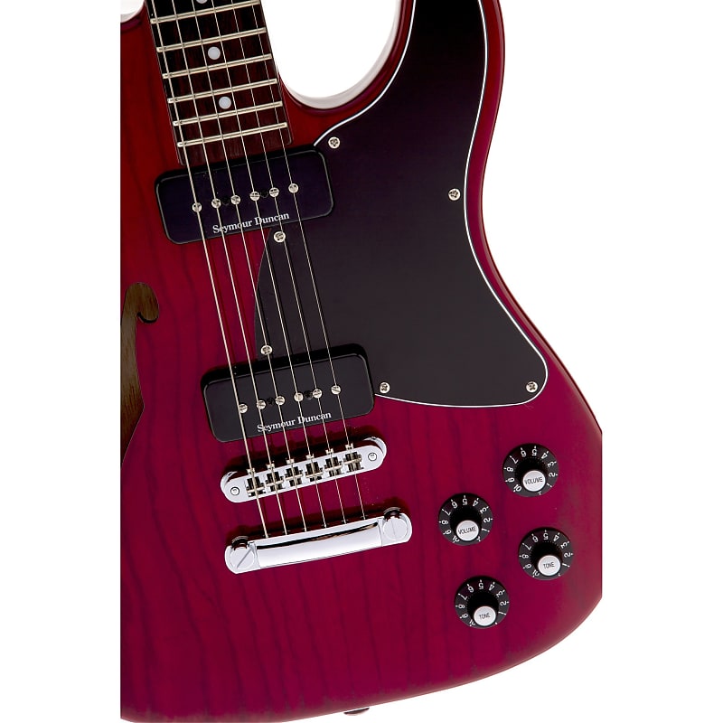 Электрогитара Fender Jim Adkins JA-90 Telecaster Thinline - Crimson Red Transparent ja