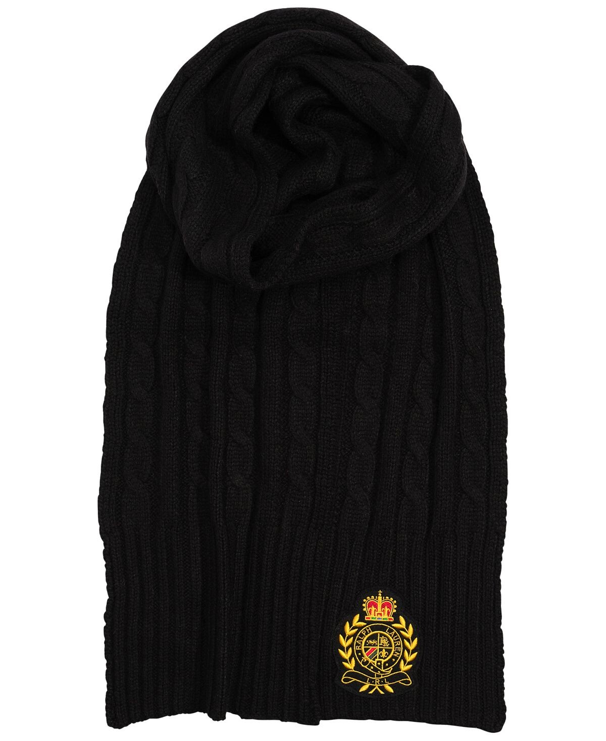 

Патч-кабель Шарф Lauren Ralph Lauren, черный