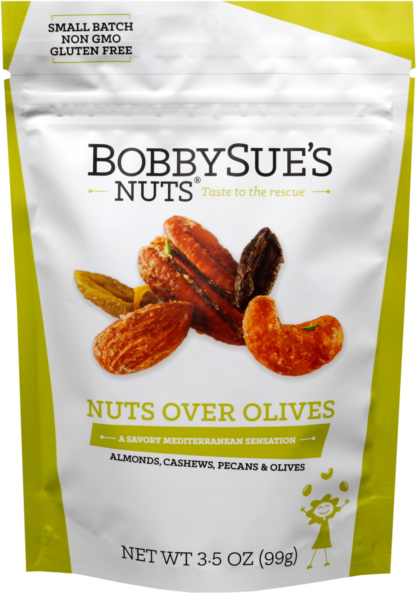 протеиновый батончик ореховый nuts миндаль пекан 12 шт х 40 г Мешочек со смешанными орехами - 3,5 унции. BobbySue's Nuts
