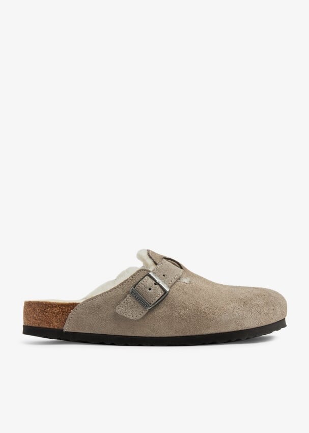 

Сабо Birkenstock Boston Shearling, бежевый