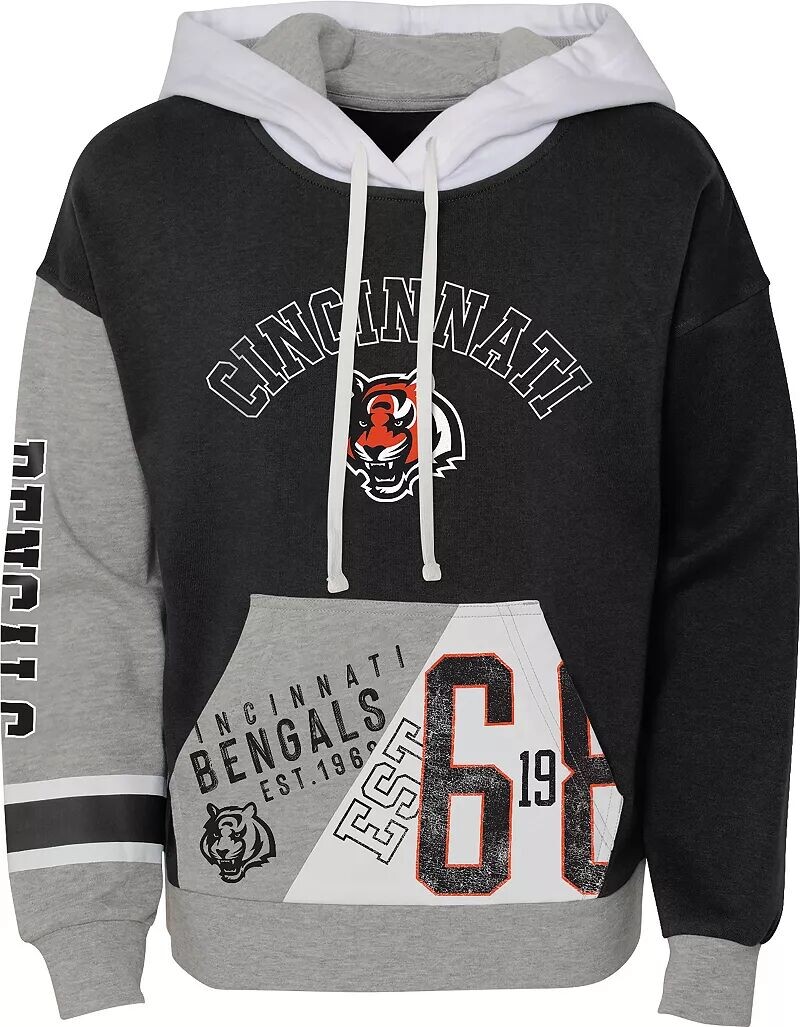 

Nfl Team Apparel Пуловер с капюшоном для маленьких девочек Cincinnati Bengals True Fan