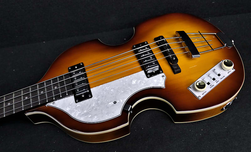 Басс гитара Hofner Ignition PRO Left Handed Beatle Bass HI-BB-PE-L-SB LaBella's, 500/1 Tea Cups & White Switches цена и фото