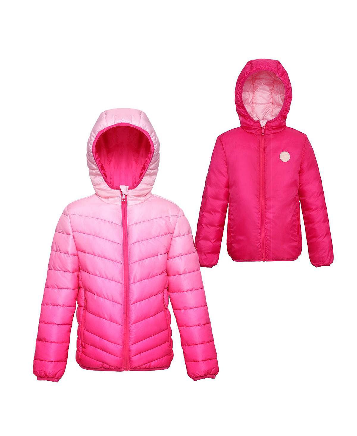 Двусторонняя легкая куртка-пуховик для маленьких и больших девочек Rokka&Rolla