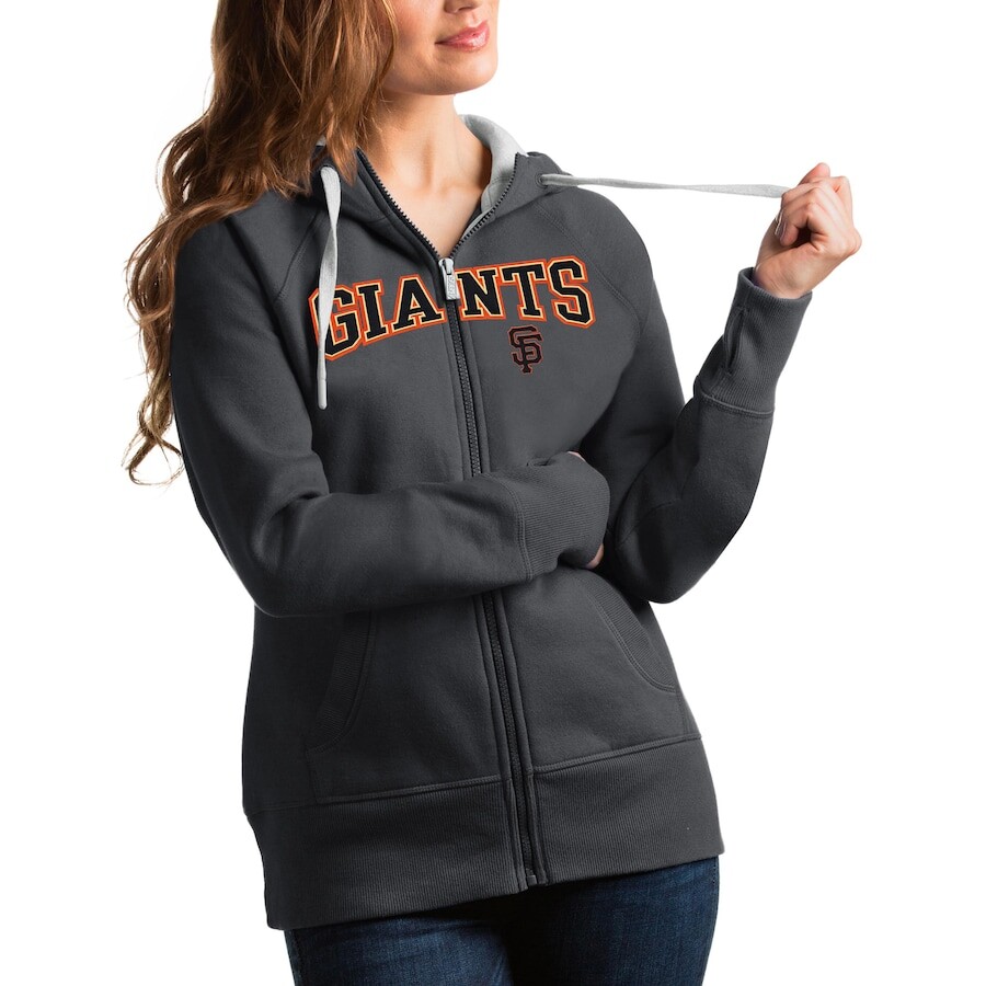 

Толстовка на молнии Antigua San Francisco Giants, угольный