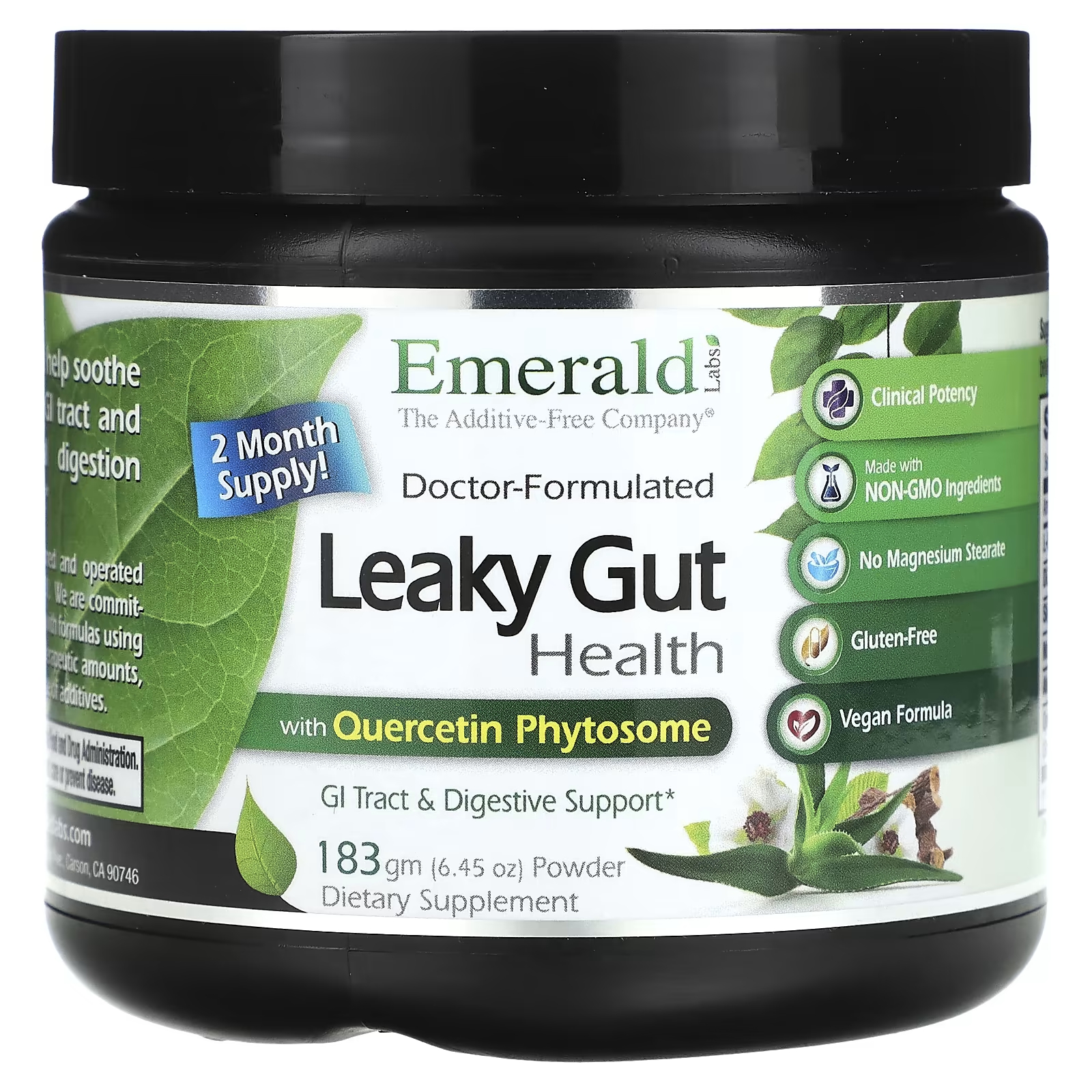 цена Пищевая добавка Emerald Laboratories Leaky Gut Health, 183 г