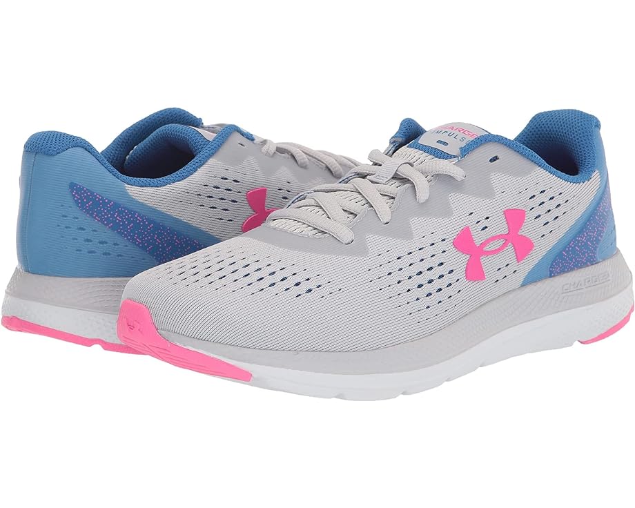 Кроссовки Under Armour Charged Impulse 2, цвет Halo Gray/Victory Blue/Electro Pink кроссовки under armour charged breeze black electro pink electro pink