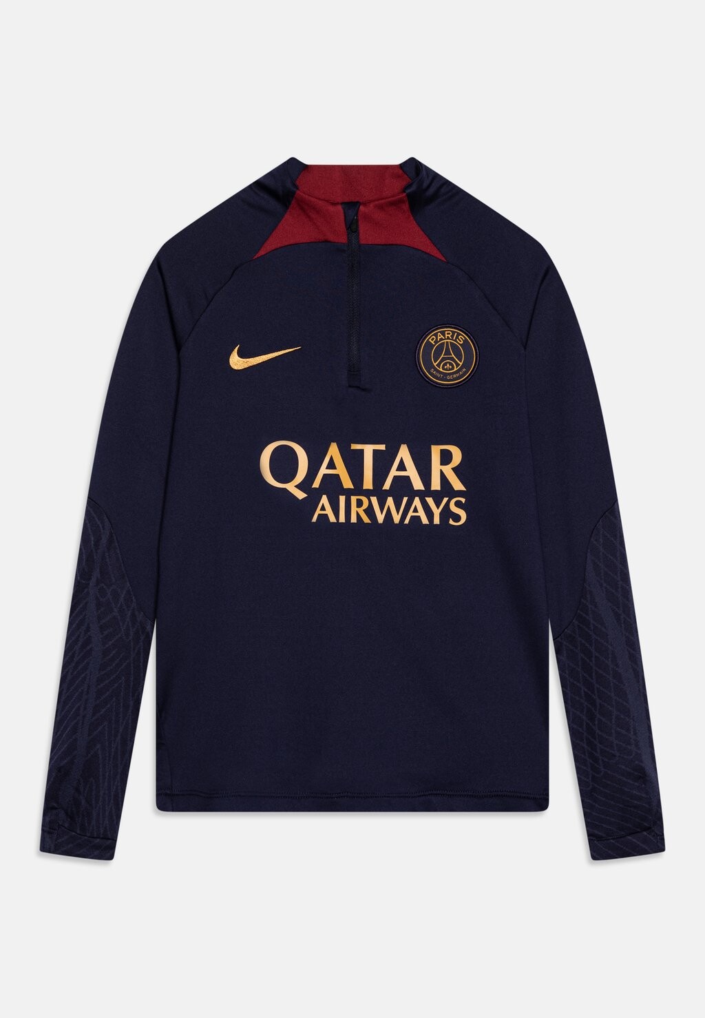 

Футболка Psg Ynk Df Strk Drill Top K Nike, цвет blackened blue/blackened blue/gold