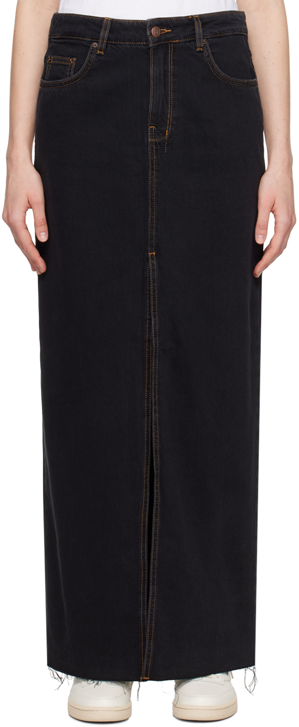 Черная джинсовая юбка-макси Kara Ksubi