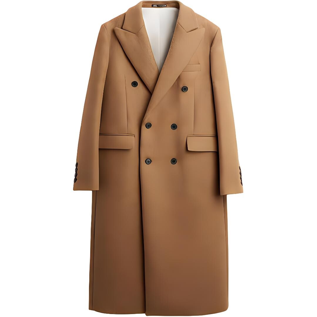 

Пальто Мужское Загар Zara, цвет Tan