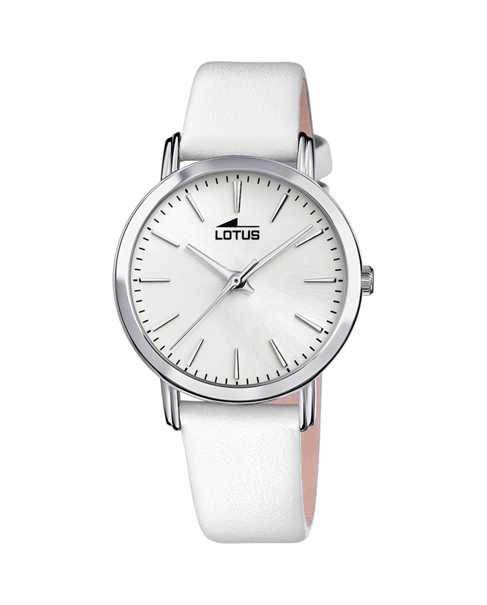 Женские часы 18738/1 Trendy белая кожа LOTUS, белый женские часы с лакированным кожаным ремешком kendall