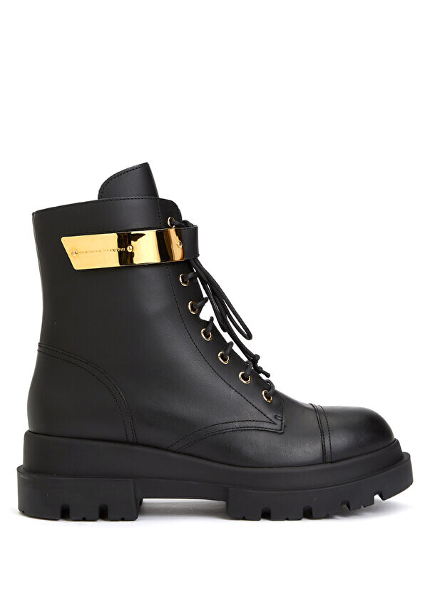 

Черные женские кожаные ботинки Giuseppe Zanotti