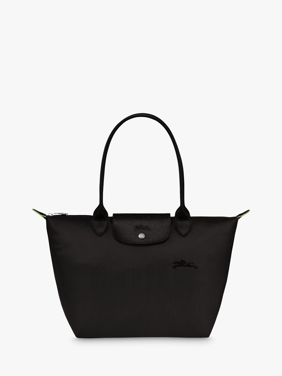 

Longchamp Le Pliage Маленькая зеленая сумка через плечо из переработанной ткани, черная, Черный