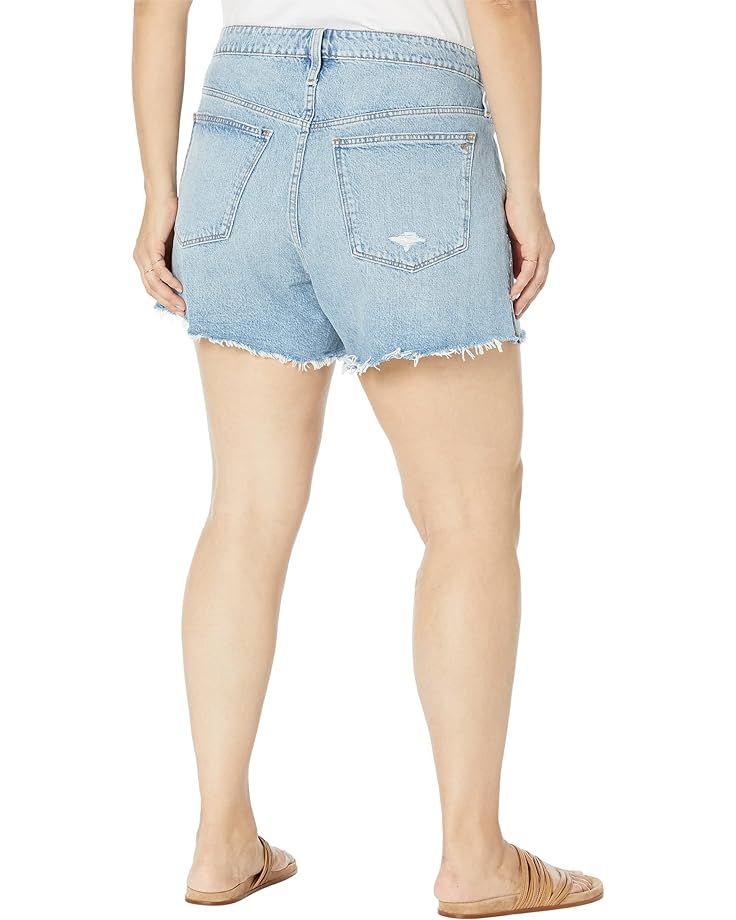 Шорты Madewell Plus Relaxed Denim Shorts in Madera Wash: Side-Slit Edition, цвет Madera Wash шорты madewell relaxed denim shorts in haywood wash