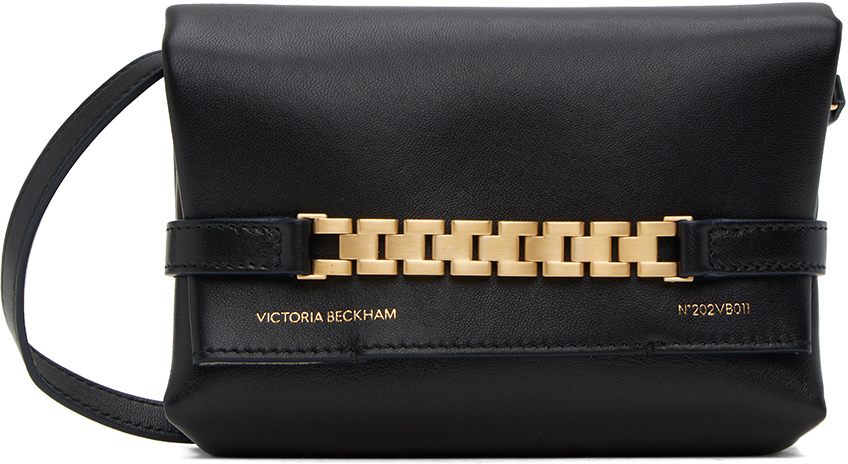 Черная мини-сумочка на цепочке Victoria Beckham