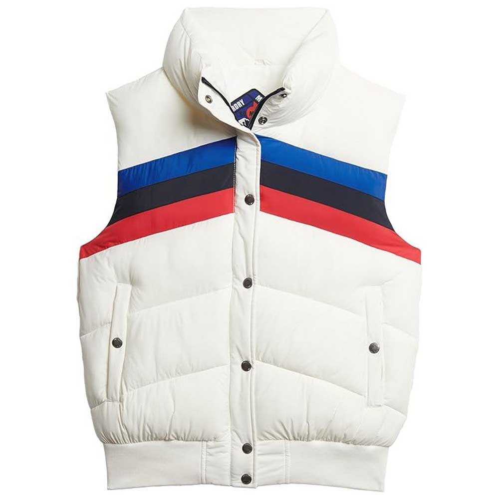 

Жилет Superdry Retro Panel Puffer, белый
