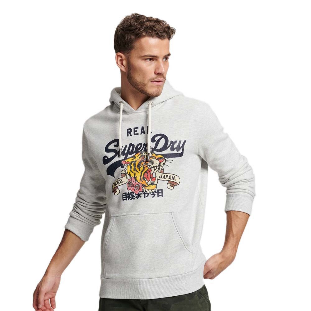 

Худи Superdry Vintage Logo Narrative, серый