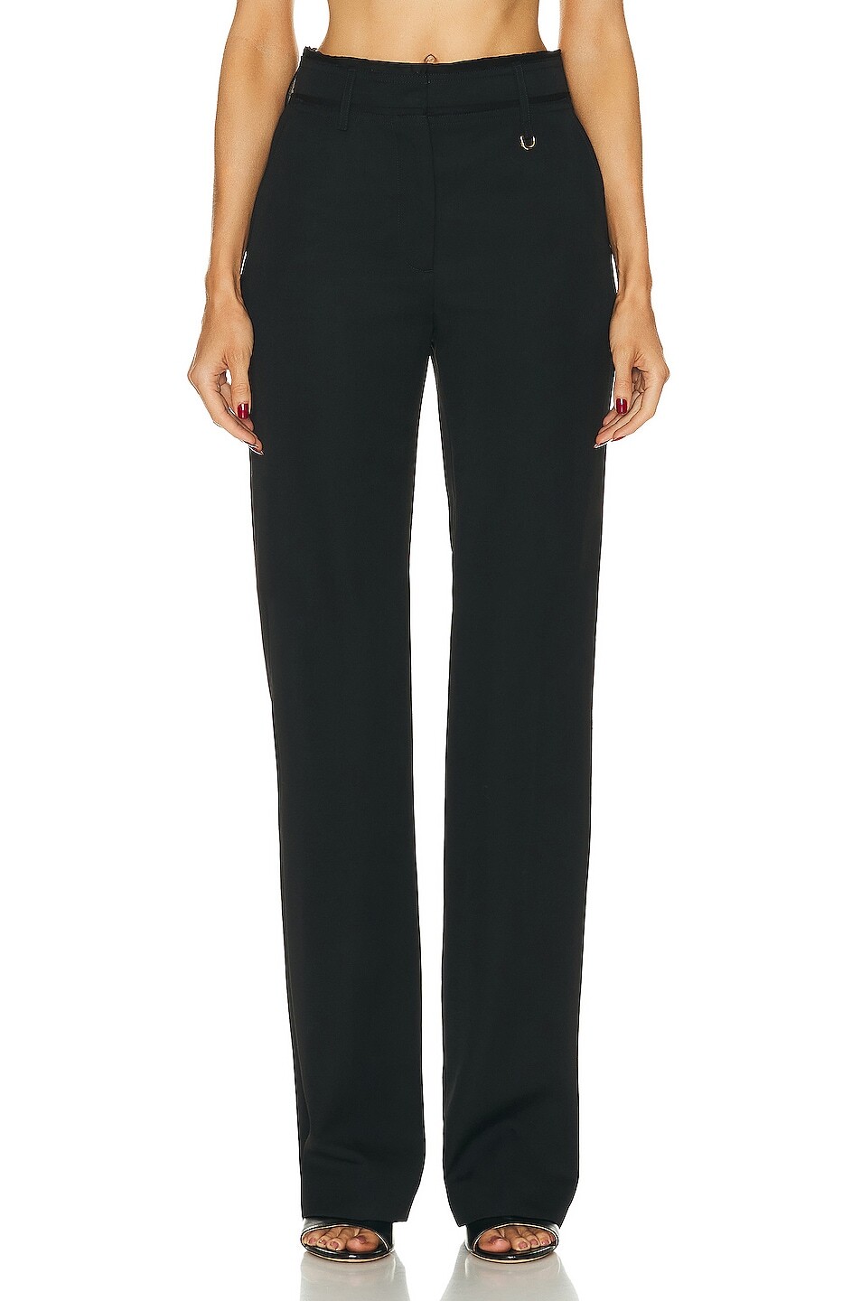

Брюки Jacquemus Lealon Ficelle, черный