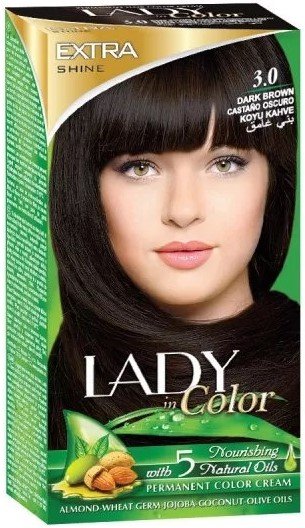 Краска для волос, 3.0 Темно-коричневый, 160 г Palacio, Lady in Color