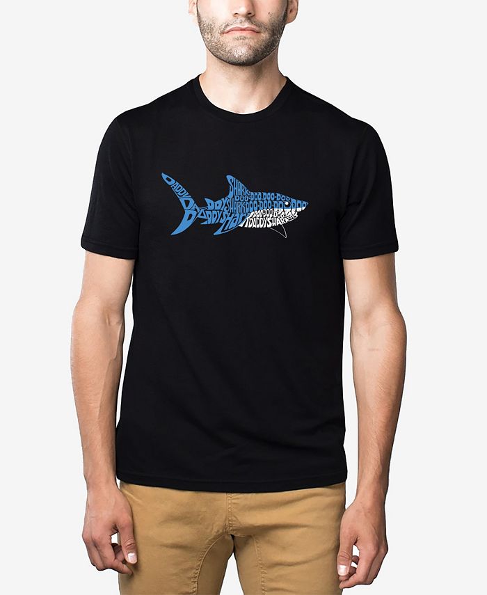 Мужская футболка премиум-класса Daddy Shark Word Art с короткими рукавами LA Pop Art, черный силиконовый чехол жираф на акуле на meizu m6t мейзу м6т