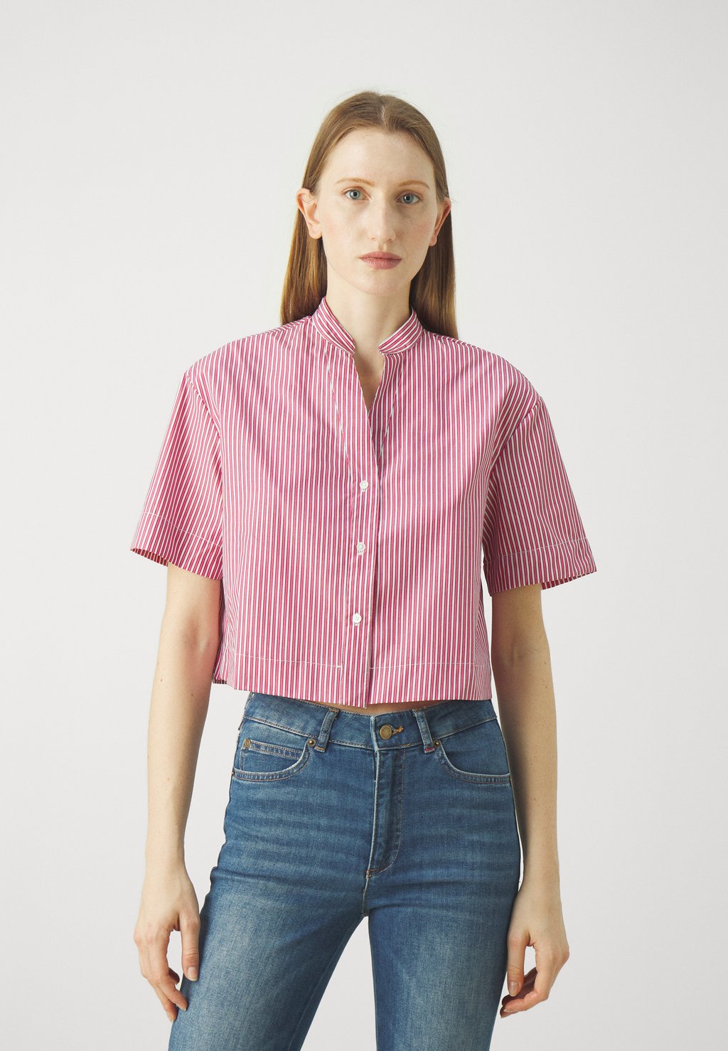 Блузка на пуговицах MADRE MAX&Co., розовый