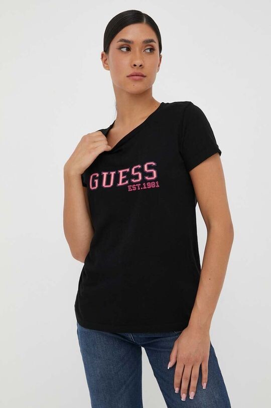 

Футболка из хлопка Guess, черный