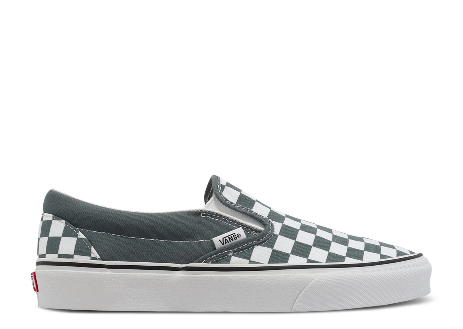 

Кроссовки Vans Classic Slip-On 'Checkerboard - Grey White', серый