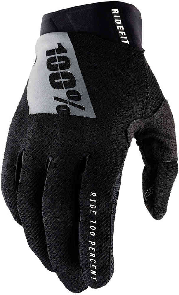 100% велосипедные перчатки Ridefit 1, черный цена и фото