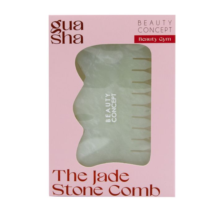 Расческа Beauty Concept Body-Comb Gua Sha Stone You Are The Princess, 1 unidad natural green jade stone gua sha massage tool for face spa therapy massager gouache stone antistress body scraping board