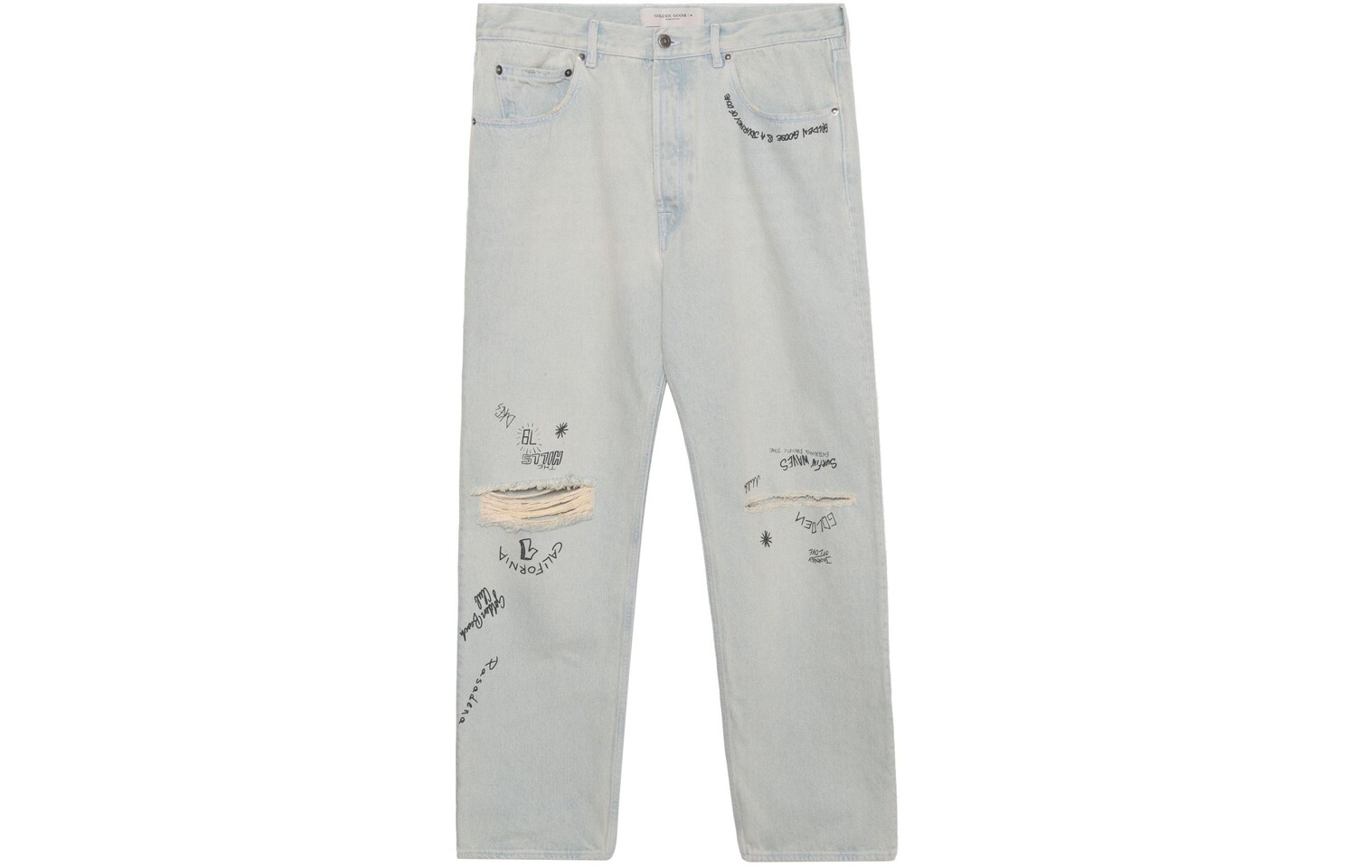 

Джинсы мужские стираные синие Golden Goose, синий