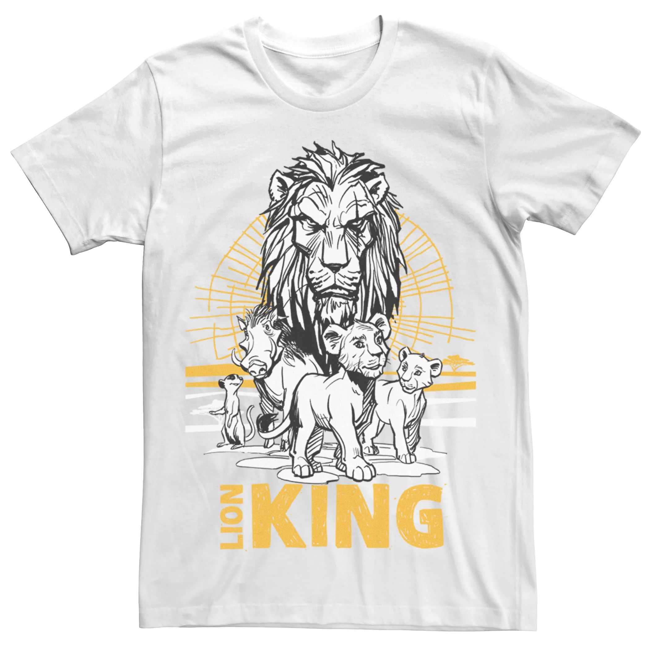 Мужская футболка 's The Lion King Scar, Simba & Nala с рисунком Disney футболка lion king scar unleashed disney черный