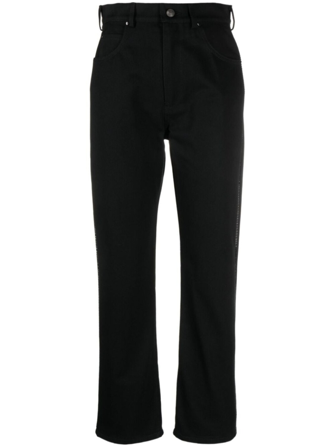 

Max Mara прямые джинсы с завышенной талией, черный