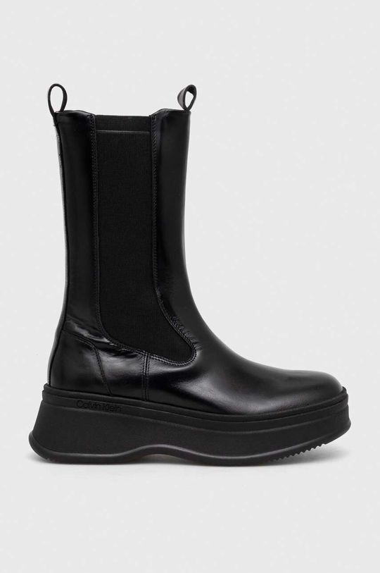 Кожаные ботинки челси PITCHED CHELSEA BOOT Calvin Klein, черный