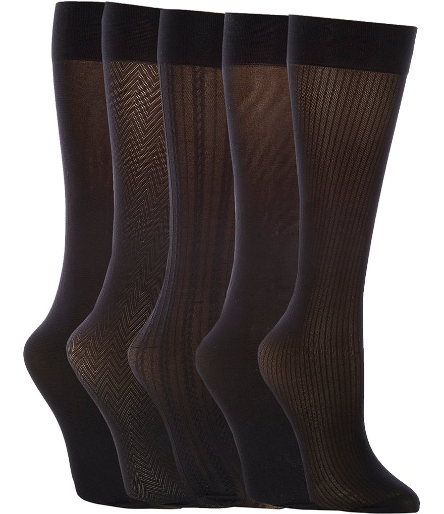 Женские брючные носки Lauren Ralph Lauren, 5 шт., черный