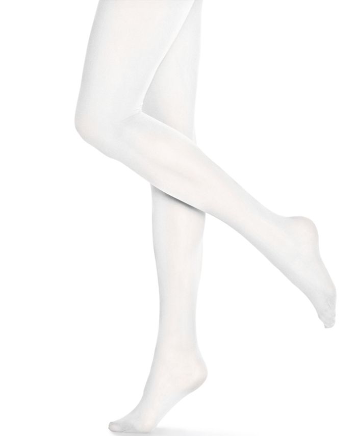 Женские непрозрачные колготки Hue, белый женские модные чулки бархатные теплые непрозрачные колготки для танцев горничной женские белые колготки балетные колготки