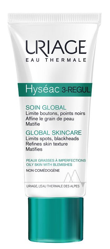 Uriage Hyséac 3-Regul крем для лица, 40 ml крем для лечения кожи лица hyséac 3 regul cuidado global triple acción uriage 40 мл