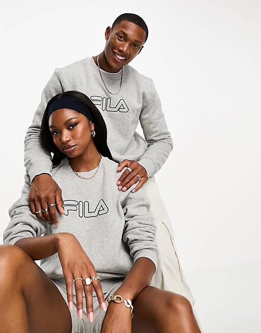 

Серый свитшот унисекс Heritage Fila