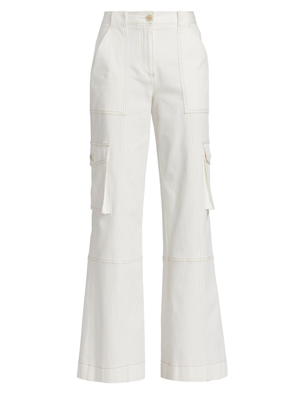 Расклешенные брюки карго Coop TWP, белый