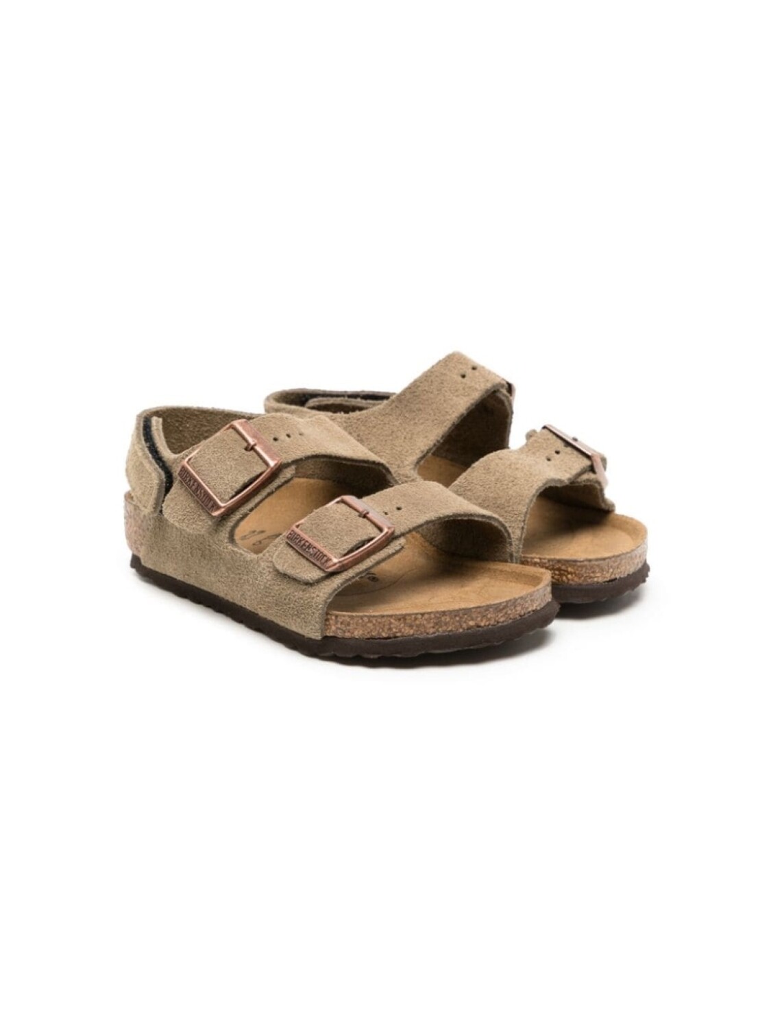 

Birkenstock Kids сандалии Milano с пряжками, зеленый