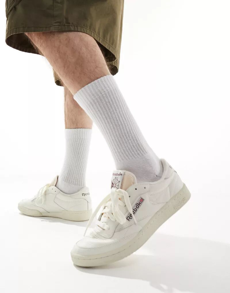 Reebok – Club C 85 – винтажные кремово-белые спортивные туфли