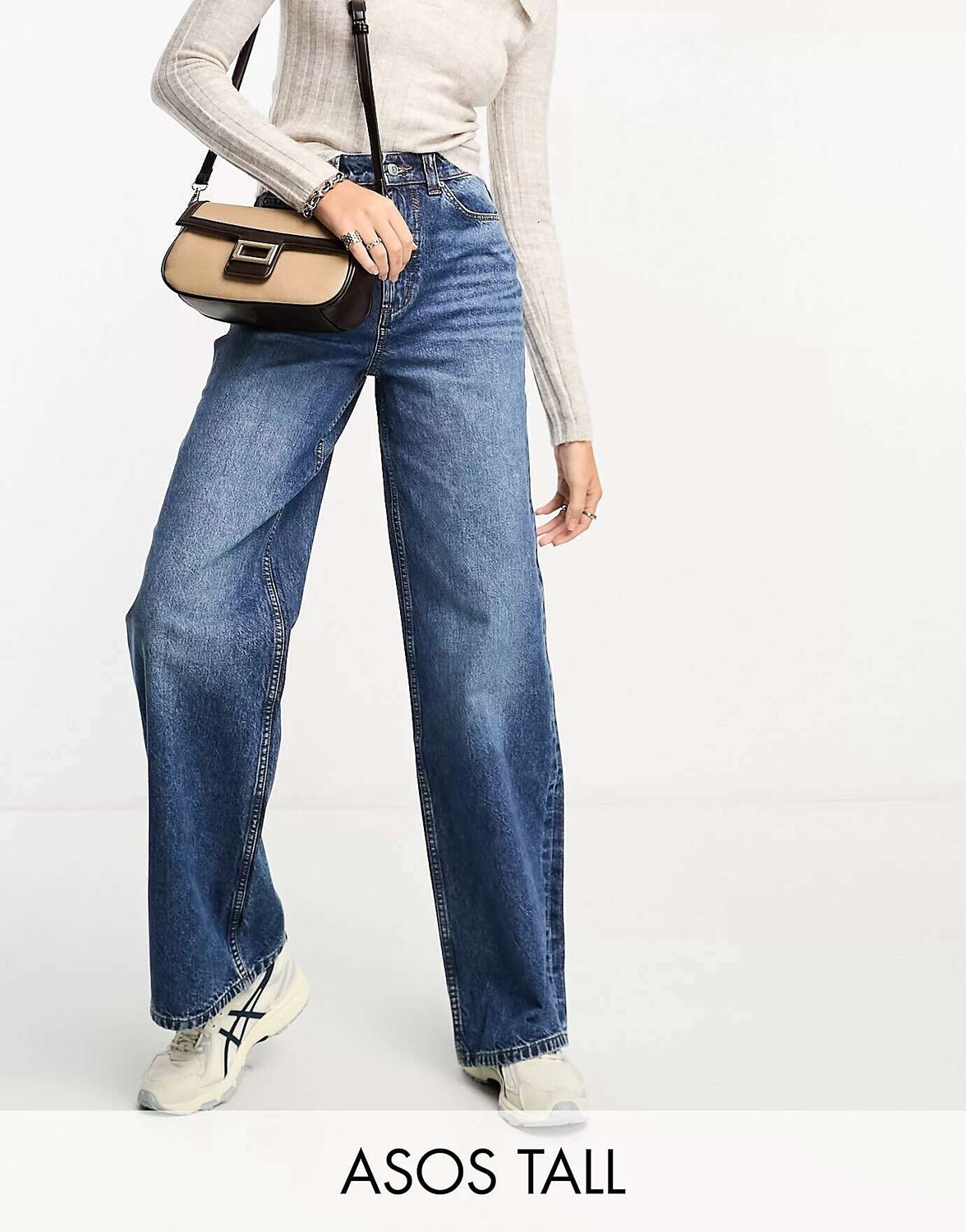 

Темно-синие джинсы ASOS DESIGN Tall Dad