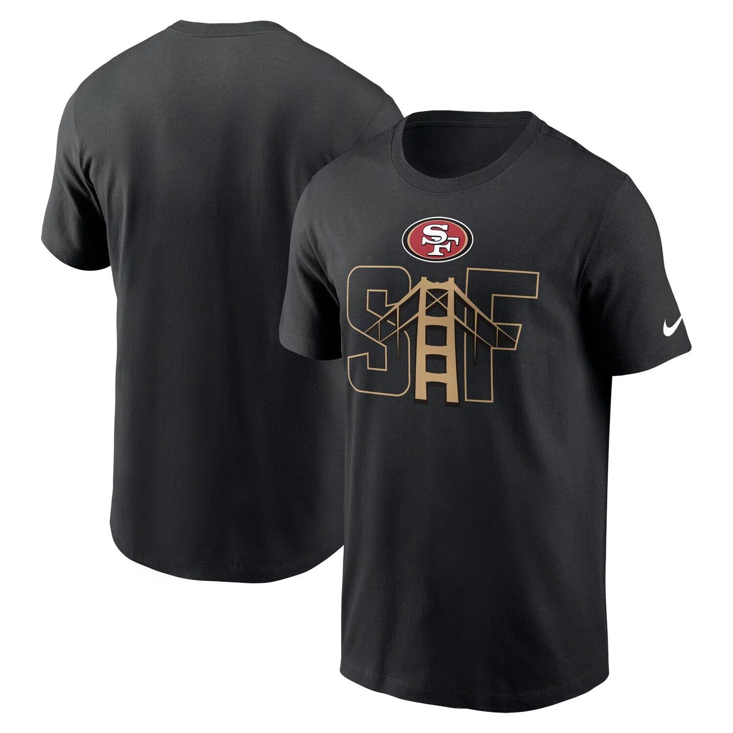 

Мужская черная футболка San Francisco 49ers Local Essential Nike