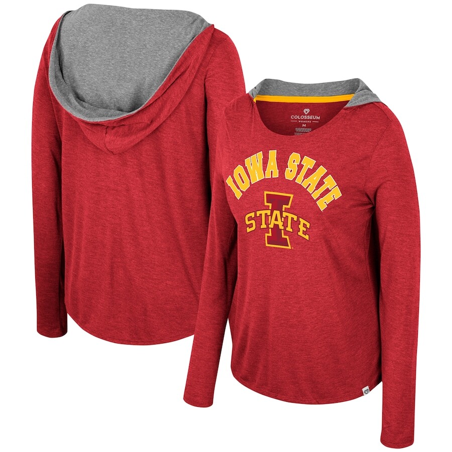 

Футболка с длинным рукавом Colosseum Iowa State Cyclones, кардинал