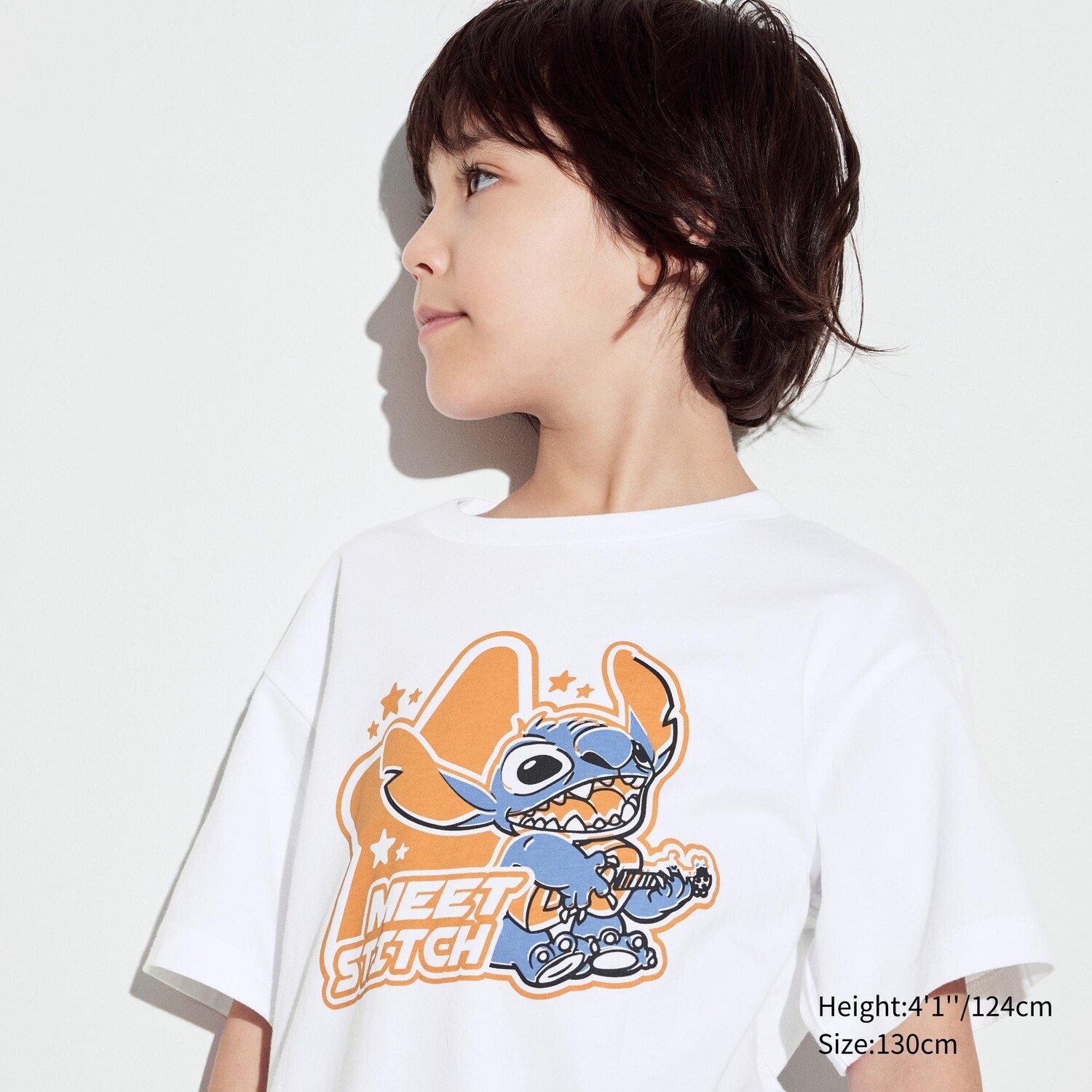 

Футболка UNIQLO Kids Disney Collection Ut с коротким рукавом и рисунком, белый