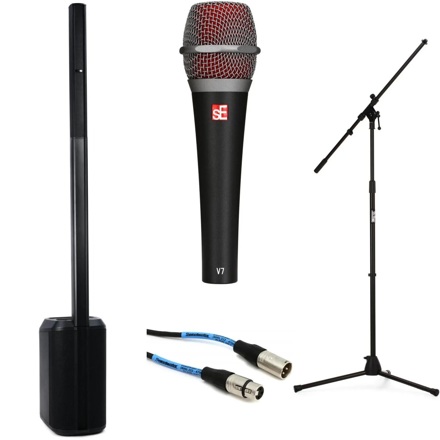 

Портативный линейный массив Bose L1 Pro8 с микрофоном, подставкой и комплектом кабелей
