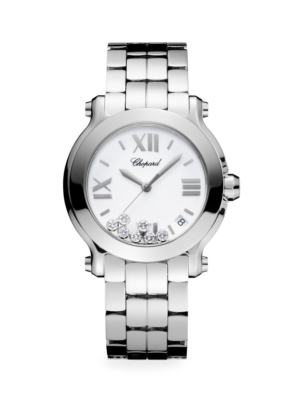 

Часы Happy Sport с браслетом из нержавеющей стали и бриллиантов Chopard