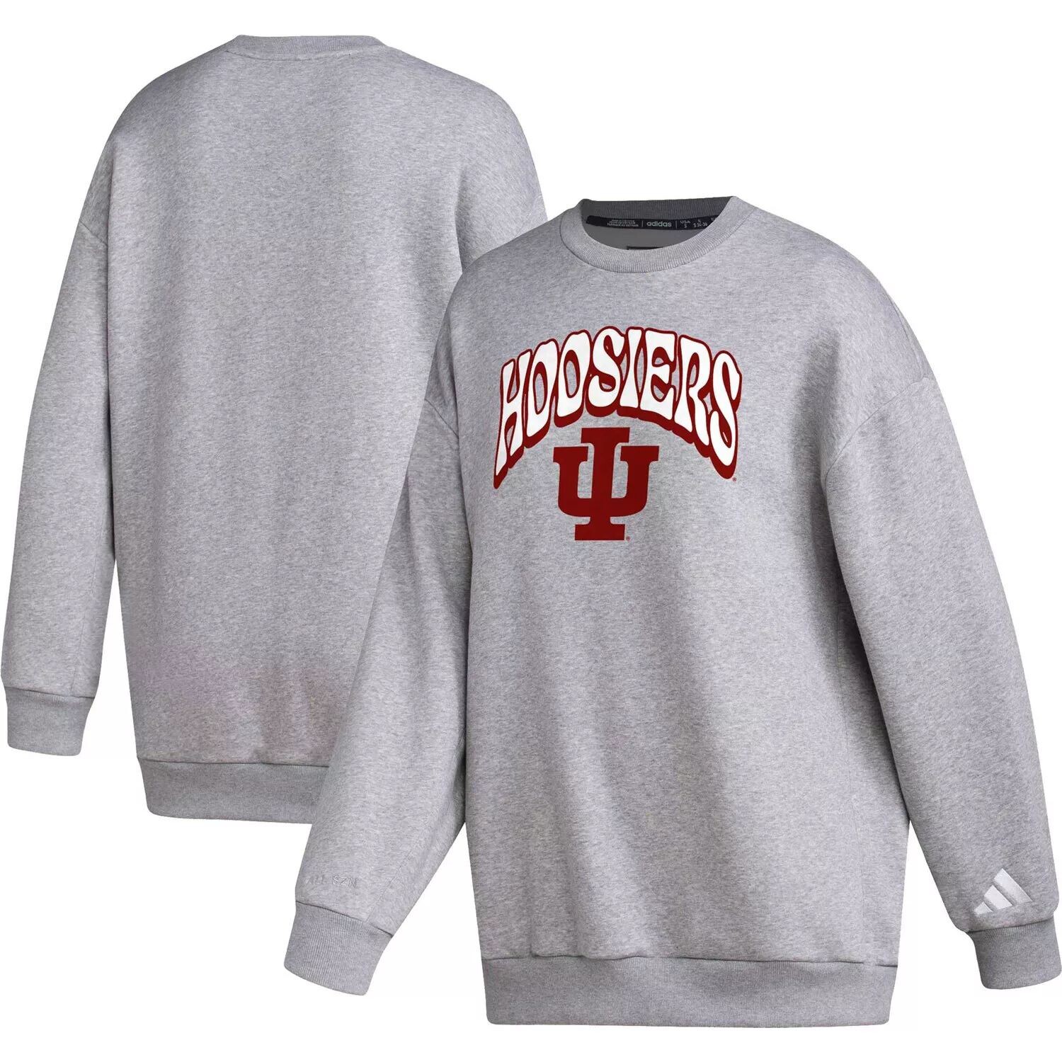 

Женский свитшот adidas Grey Indiana Hoosiers Vintage Stylin Pullover adidas