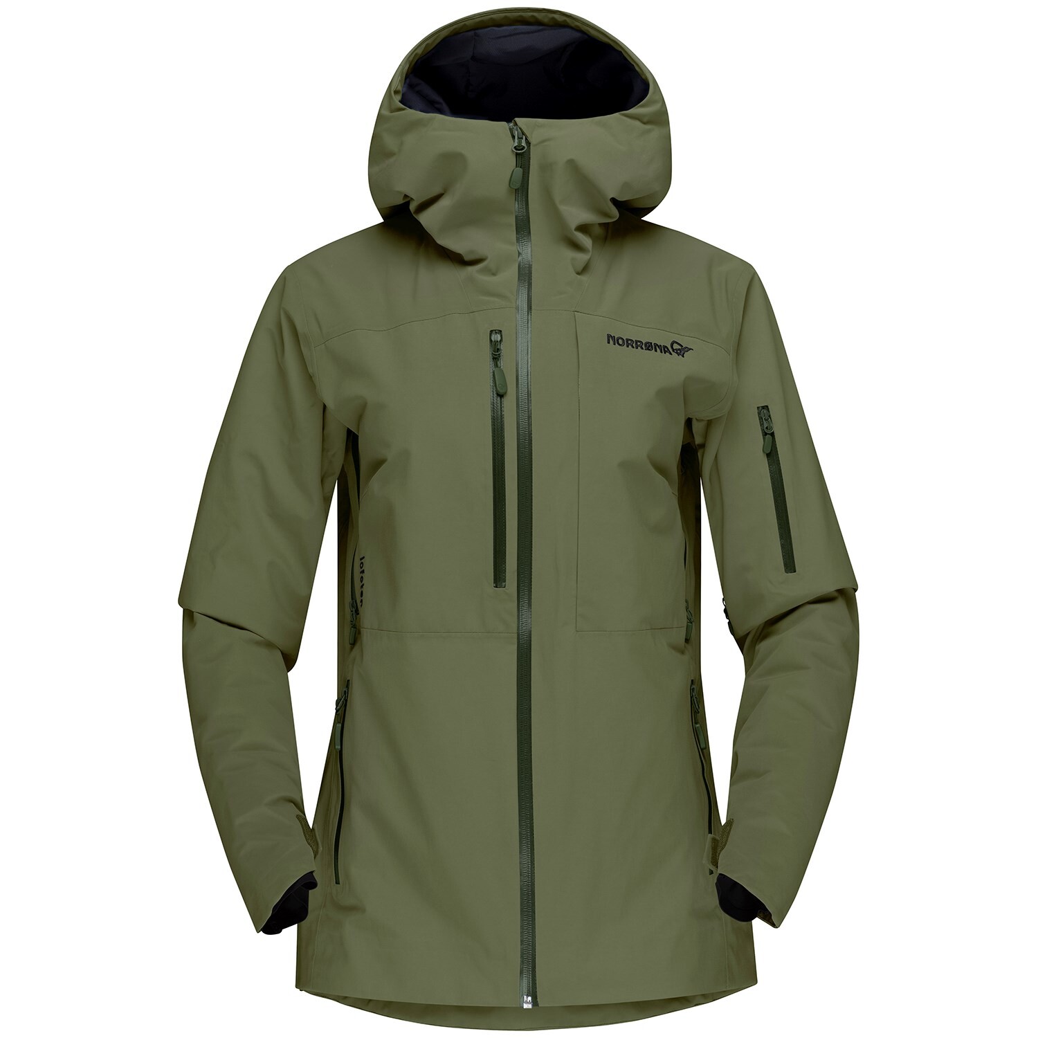

Утепленная куртка Norrona Lofoten GORE-TEX Insulated, оливковый