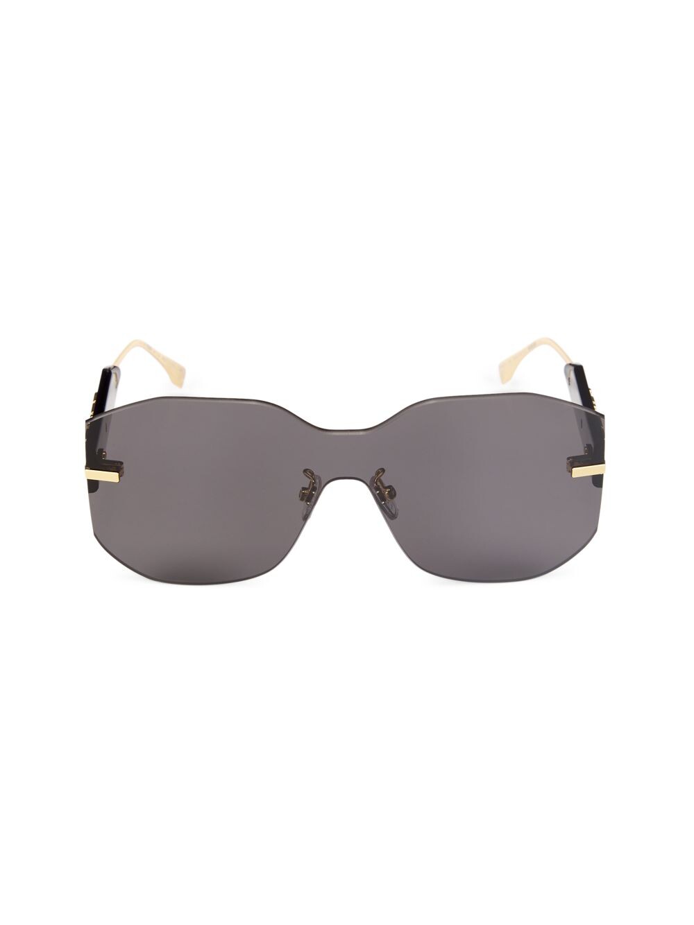 

Солнцезащитные очки с прямоугольной маской Fendigraphy Fendi, черный