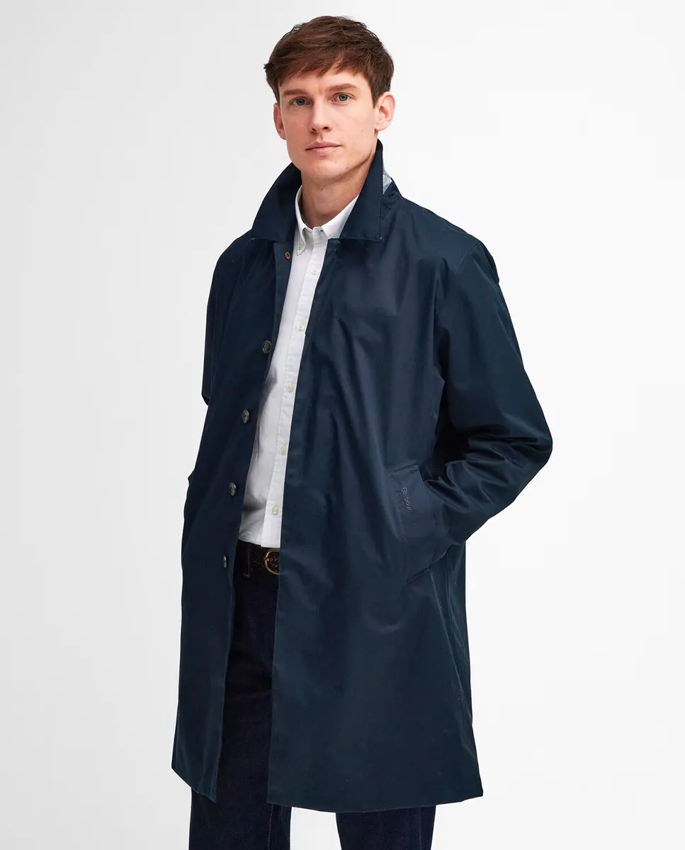 

Длинная непромокаемая мужская куртка Barbour, синий