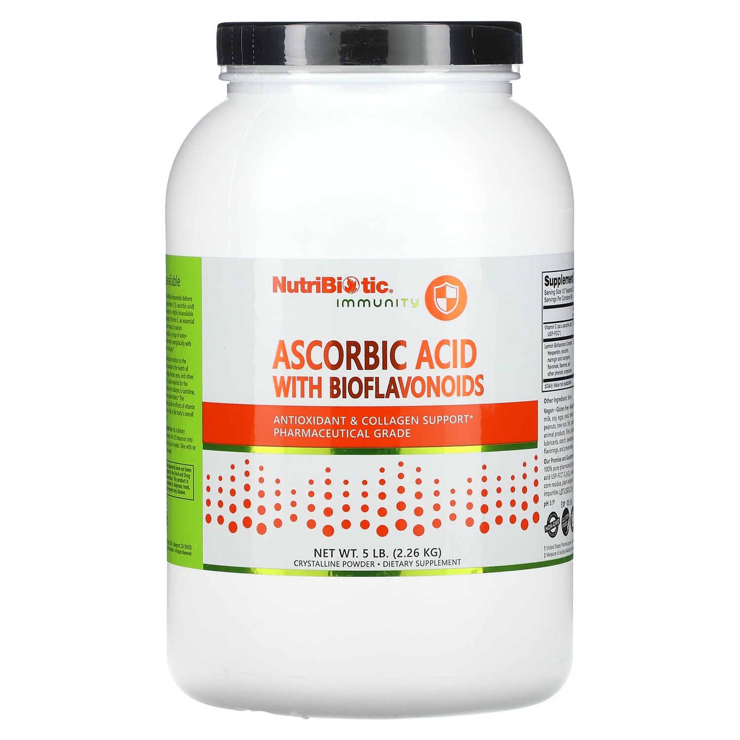 

Аскорбиновая кислота с биофлавоноидами, 2,26 кг (5 фунтов), NutriBiotic